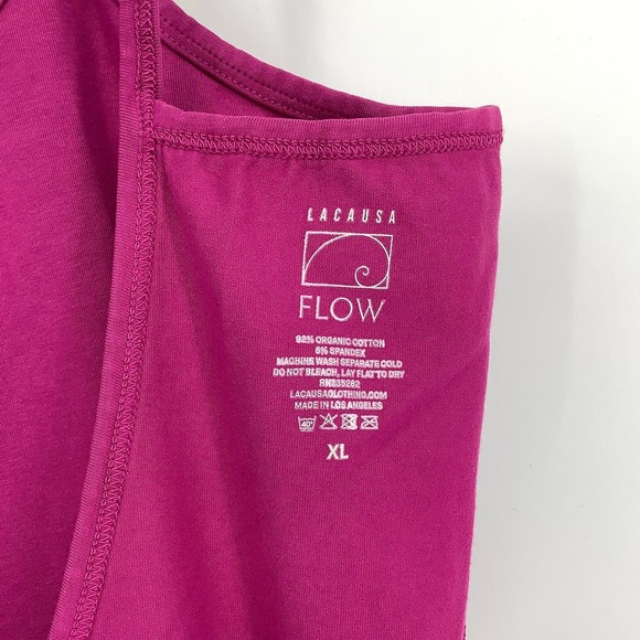 NEW! Lacausa Flow Size X-Large XL Prana Unitard Dragon Fruit Yoga $98 msrp H15-1 - Picture 5 of 9